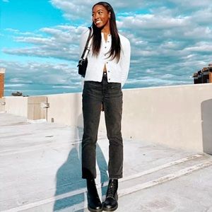 Madewell Slim Demi Boot Jeans Barnsbury Wash Sz 30